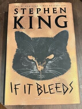 Stephen King "If It Bleeds" Hardcover Book - Black and Gold